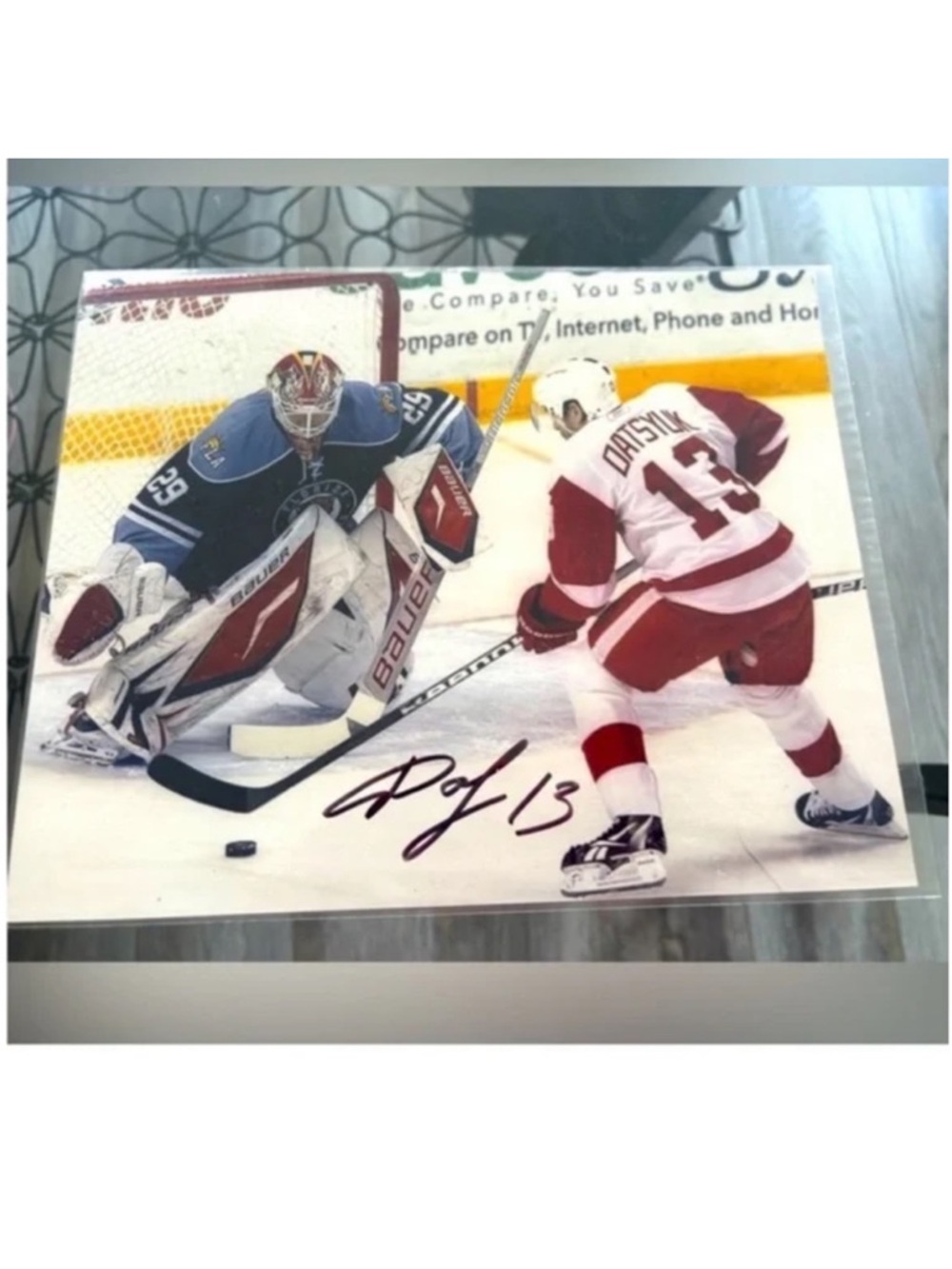 Pavel Datsyuk Detroit Red Wings Signed Autograph 8x10 Hockey Photo With COA